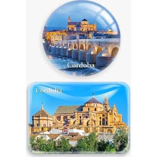 Cordoba Spain Fridge Magnet World Travel Souvenir glass Refrigerator Magnetic Stickers Home Decor Tourist gift