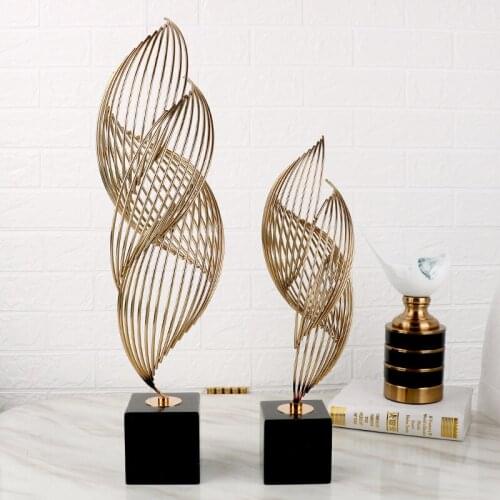 European Porch Metal Decoration Model Room Office Birds Nest Hardware Marble Light Luxury Soft Home Decoration