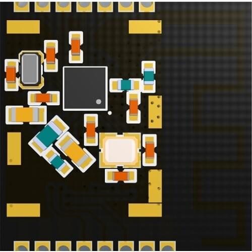 Ultra small size bluetooth low energy ANT 2.4GHz multi-protocol nRF52805 module