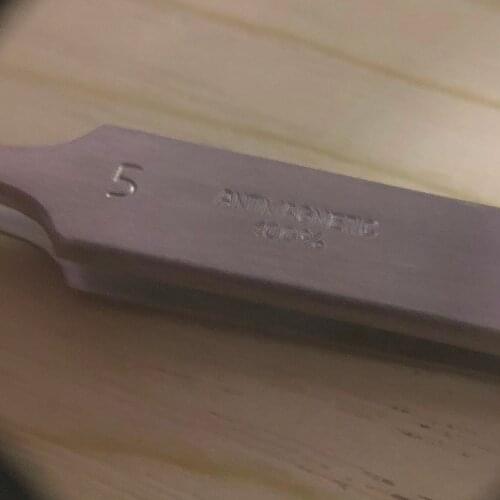 MSA12.302-5 Super fine points for hairsprings puntas largas.extra finsa para espirales Tweezers for Watch tool