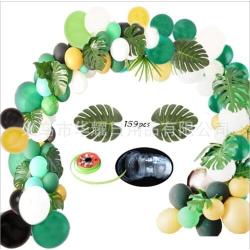 Green Balloon Set Animal Balloon Theme Party Set Green Forest Balloon Series