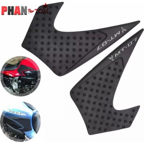 For Yamaha MT-07 MT07 MT 07 2014 2015 2016 2017 Motorcycle Tank Pad Protector Sticker Decal Gas Knee Grip Tank Traction Pad Side