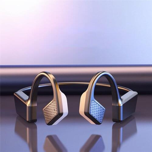 Bone Conduction Bluetooth 5.0 Earphones Waterproof Non-In-Ear Outdoor Sport HiFi Headsets