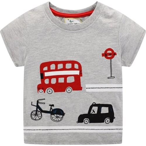 New Summer Cotton Baby Clothes Print Fashion Boys Girls T shirts Hot Selling Kids Cute Tees Tops