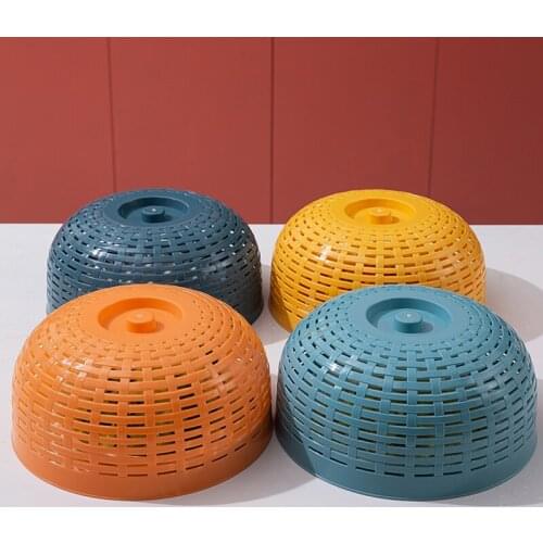 Newly Plastic Multifunctional Food Cover with Round Shape Durable Multifunction Useful Lightweight for Kitchen Living Room