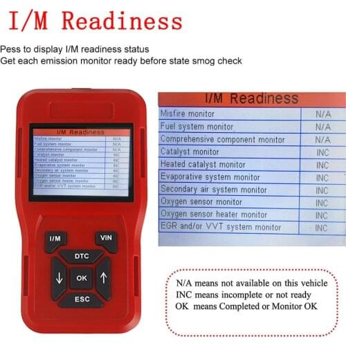 OBDII ODB2 Scanner Code Reader Car Diagnostic Scanner Engine Fault Code Reader Detector Automotive Scanner