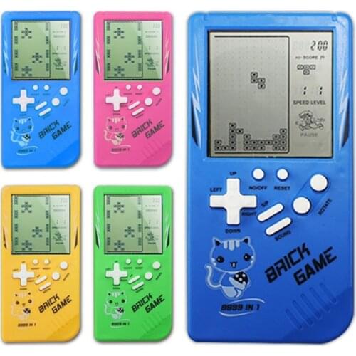 Handheld Game Console, Retro Mini Game Player with 9 Classic Games, Battery Powered Portable Game Console for Kids