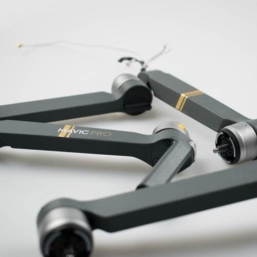 Original Front Back Left Right Mavic Pro Motor Arm With Cable Spare parts DJI Mavic pro Arm with motor Repair Accessories