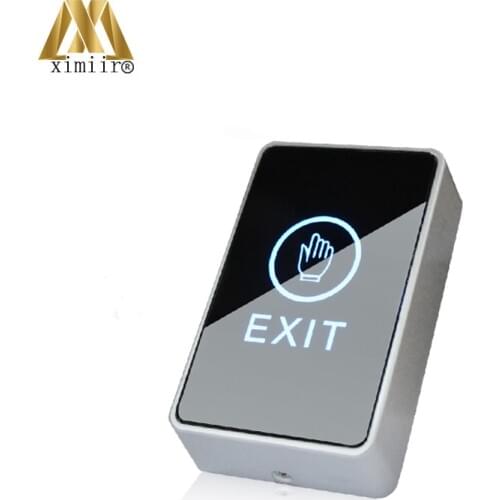 Touch Exit Button E12 Touch Sensor Door Eixt Release Button For Gate Door Lock Access Control System