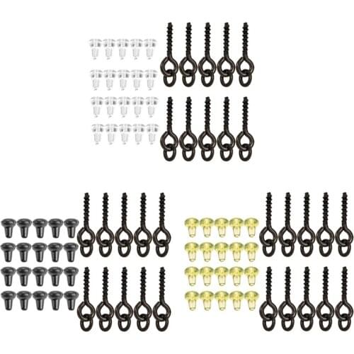 Bait Screws with Oval Rings and Hook Stop Carp Fishing Tackle Chod Comfortable and Environmentally Practical Effective