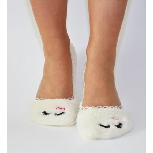 Iconsocks Lady 4 pcs Plush Winter Ballerina Booties Socks