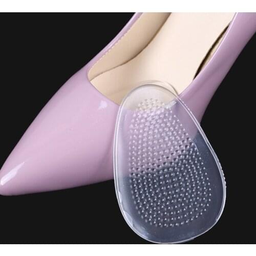 1 Pair Silica Gel Forefoot Pad Breathe Non-slip insole Anti-slip Forefoot Pad Half Code Pad Sneaker Casual Shoes Solid Women