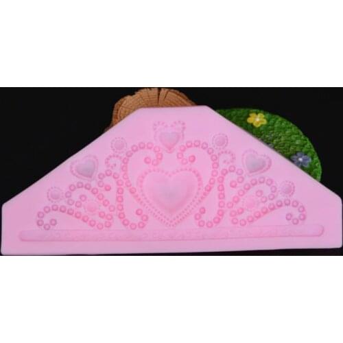 1PCS Silicone Chocolate Mold Diamond Crown Shape Silicone Fondant Cake Decorating Molds