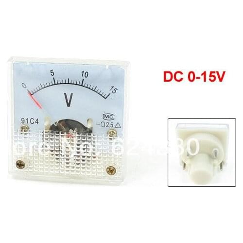 1 x DC 0-15V 3V 5V 15V 10V 20V 30V 50V 100V 150V Analog Panel Volt Voltage Meter Voltmeter Gauge 91C4