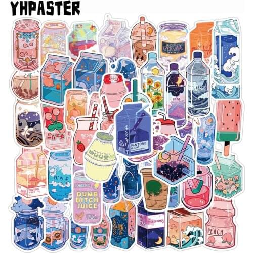 10/30/50Pcs Cartoon Cute Drink Graffiti Stickers For Motorcycle Skateboard Laptop Suitcase Guitar Helmet DIY Toy Phone Pegatinas