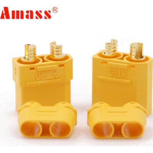 2 pairs XT90 Connector plug Male / Female Gold Plated Banana Plug for Battery Quadcopter multicopter High Quality