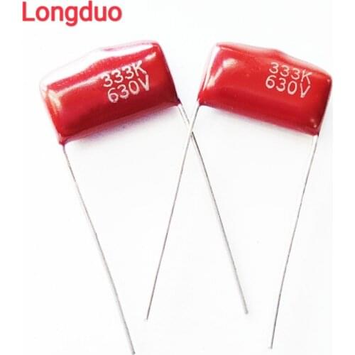 30pcs 333 33nf 0.033uf 630V Type CBB Metallized Polypropylene Film Capacitor