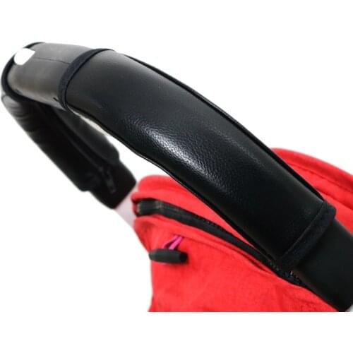 Yoyaplus Strollers 1/2/3 Accessories Baby Stroller Handle Cover Pu Protective Case Cover Armrest Covers Handle customization