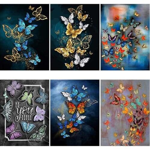 DIY 5D Diamond Painting Butterfly Diamond Art Embroidery Full Round/square Drill Rhinestones Animal Cross Stitch Home Decor Gift