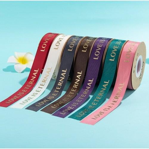 10mm/5Y Bronzing Ribbons Baking Bouquet Cake Gift Box Packaging Birthday Lover Wedding Event Party Floral Christmas Decoration