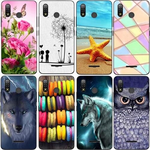 For BQ 6030G Practic 5.99 inch Case Rose Wolf Cute Patterned Cover Soft Silicon Phone Case for bq 6030g practic Top Quality