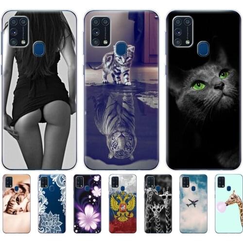 For Samsung M31 Case 6.4" Soft Silicon Tpu Cover For Samsung Galaxy M31 SM-M315FZBVSER m315 coque Bumper full 360 Protective