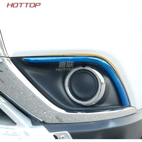 Blue Black Front Fog Lamp Cover Rear Fog Light Trim For Mitsubishi Outlander Accessories 2016 2017 2018