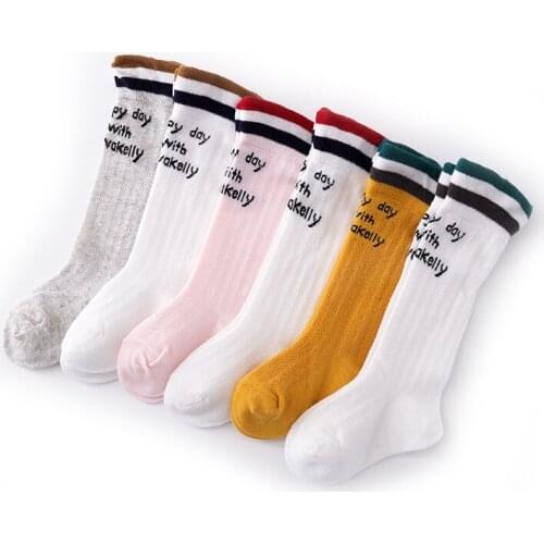 Baby Knee-Length Socks Thin Summer Baby Mosquito Socks Newborn Color Striped Mesh Socks Over The Knee Baby Cotton Socks