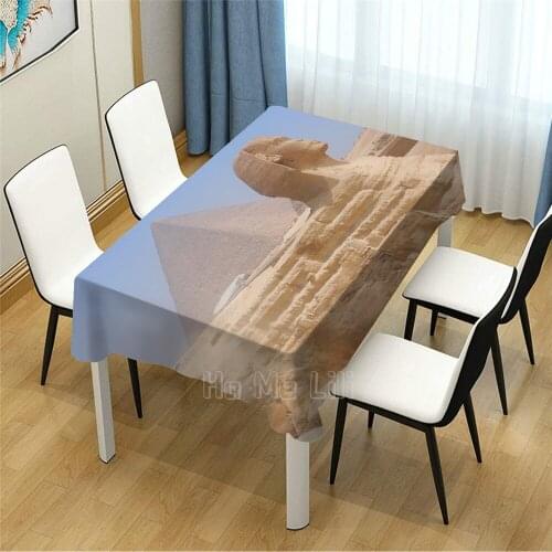 Great Sphinx Of Giza Pattern Design Tablecloth Picnic Bbq Kitchen Dining Decor