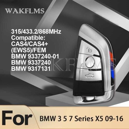 For BMW 2 3 5 7 Series X5 F45 F46 F10 F11 F07 F18 F15 F85 2009-2018 CAS4/CAS4+/FEM Smart Remote Key 9337240-01 9337240 9317131