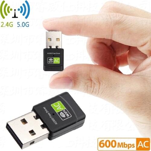 Dual Frequency Drive-free Wireless Network Card 600Mbps Mini Usb Wireless Network Card Realtek RTL8811 Chip