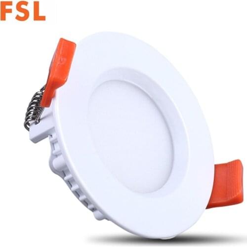 FSL 220V 3W 6W Downlight 3000K 6500K Energy Saving Light High Brightness Light Fashion Living Room Bedroom Lamp