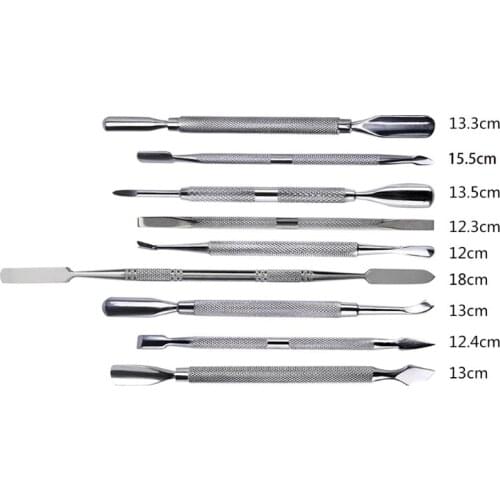 Cuticle Pusher Cutter Nail Peeler Scraper Professional Stainless Steel Remover Pedicure Manicure Tools for Fingernails Toenails