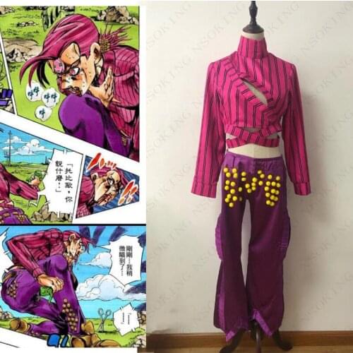 Anime JoJos Bizarre Adventure Cosplay Diavolo Costume custom made