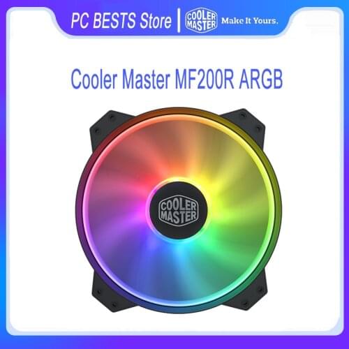 Cooler Master Masterfan MF200R ARGB 200mm CPU Cooling Fan Addressable RGB 5V/3PIN Quiet Computer Case Fans