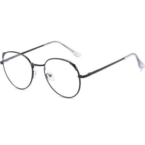Fashion Novel Cat Ear Reading Glasses Anti-blue Light Flat Mirror Female Cute Cat Eye Myopia Girl Finished Myopia Glasses