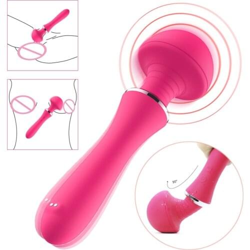 Powerful Magic Wand AV Stick Vibrator Sex Toys for Woman G Spot Clitoris Stimulator USB Charge Anal Massager Adult Sex Shop