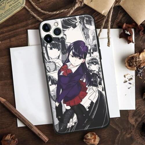 Komi Shouko Komi San Anime Soft Silicone Glass Phone Case Cover Shell For IPhone SE 6 6s 7 8 Plus X XR XS 11 12 Mini Pro Max