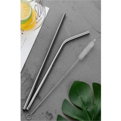 Stainless Steel Pipette Set (2 Pieces Steel Pipette Pipette Cleaning Brush)