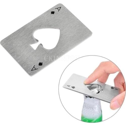 500Pcs/Lot New Smart Poker Card Home Kitchen Bar Tool Soda Beer Bottle Cap Opener