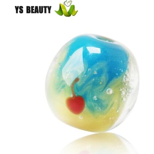 New small cherry glass beads lamp decoration glass beads personality necklace bracelet DIY charm bracelet jewelry