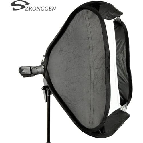 New Portable and Versatile Godox SF-UV5050 50 * 50cm Folding Softbox + S-type Speedlite Bracket for Bowens Mount + Bag