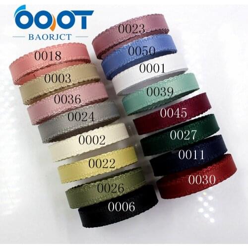 OOOT BAORJCT 181302 10mm 10 yard solid color bilateral flower ribbon Wedding decorative ribbons,gift wrap,DIY handmade materials