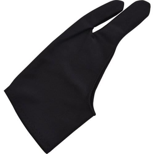 Two-Finger Free Size Drawing Glove Artist Tablet Painting Glove for Right & Left Hand for Graphics Drawing Tablets Monitor