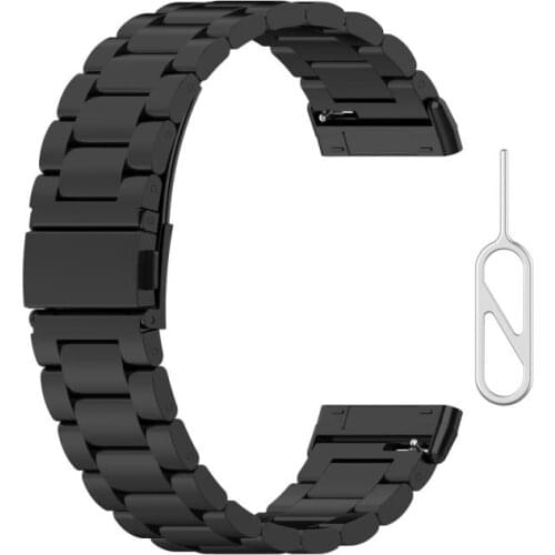 Suitable For Fitbit Versa3/Fitbit Sense Three-ball Steel Strap For Fitbit Versa3/Fitbit Sense SmartWatch Accessories