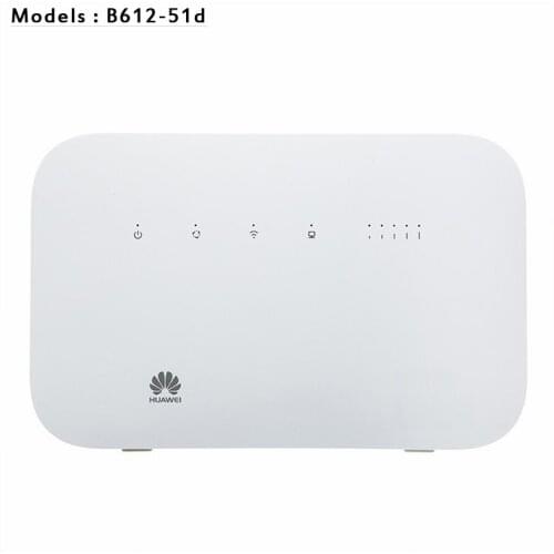 Unlocked Huawei B612 B612s-51d Router 4G LTE Cat6 300Mbs CPE Router +2pcs 4G Antennas