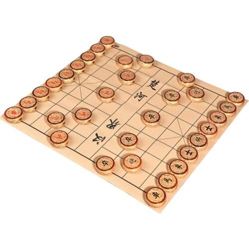 Luxury Wooden Chess Large Golden Nanmu Sculpture Folding Leather Board Chess Set Ghigh-end Giochi Da Tavolo Family Games EK50QL