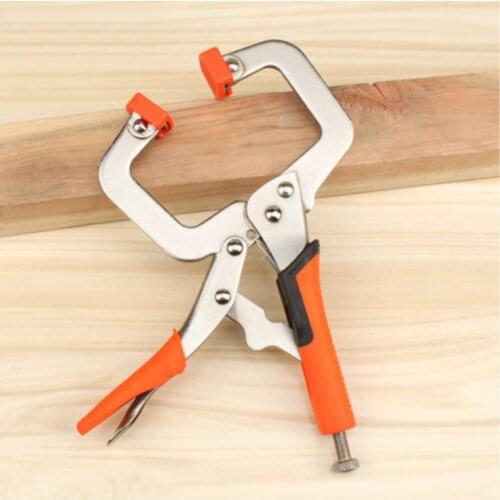 C clamps Hand Pliers 6/9/11 inches Alloy Steel C Clamp Vise Grip Locking Welding Quick Pliers Wood Tenon Locator