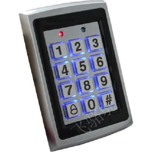 RFID Reader pincode with 125 Khz Anti-tamper Waterproof Metal appearance password backlit Keypad for access control system