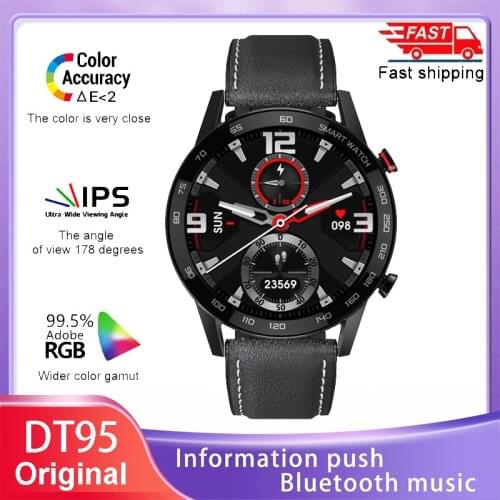 New DT95 Smart Watch Men Women 360*360 IPS Screen IP68 Waterproof Sports Smartwatch Bluetooth Call Watches for huawei xiaomi